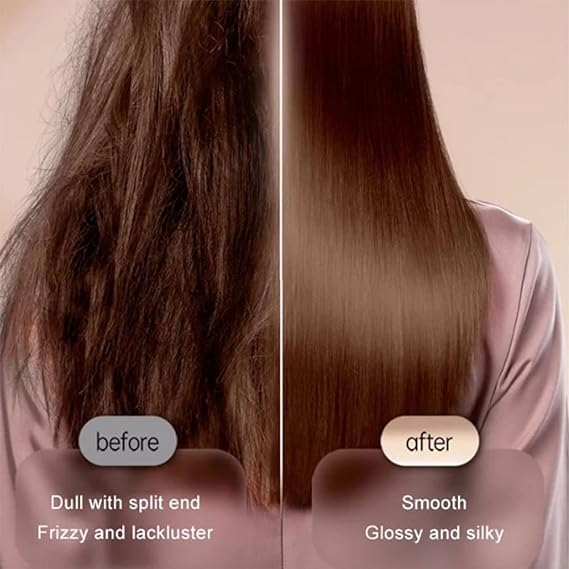 HQT-909B 2-in-1 Electric Hair Straightener & Curling Comb Brush