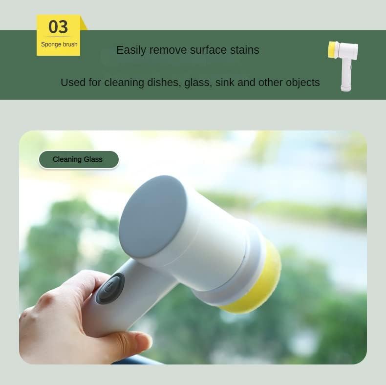 Magic Brush Rechargeable Electric Cleaning Brush – Wireless Scrubber for Bathroom, Bathtub & Tiles