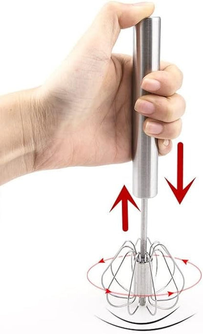 Hand Pressure Egg Beater – Semi-Automatic Manual Whisk & Mixer/Hand Pressure Egg Beater & Manual Whisk | ClickKar