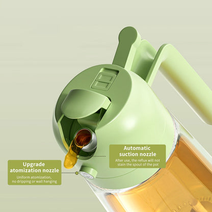 2-in-1 Oil Sprayer Bottle for Kitchen – Spray & Pour Cooking Oil Dispenser for Baking and BBQ