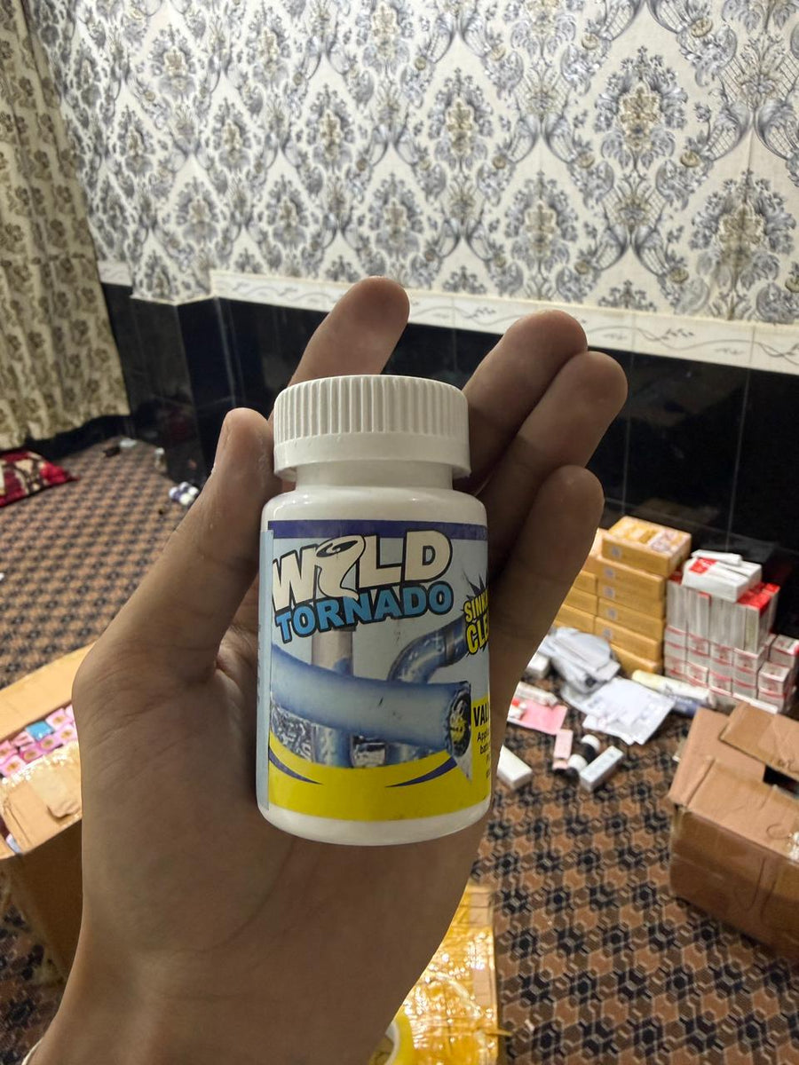 Wild Tornado Sink & Drain Cleaner Powder – Powerful Clog Remover for Kitchen, Bathroom & Pipes