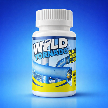 Wild Tornado Sink & Drain Cleaner Powder – Powerful Clog Remover for Kitchen, Bathroom & Pipes