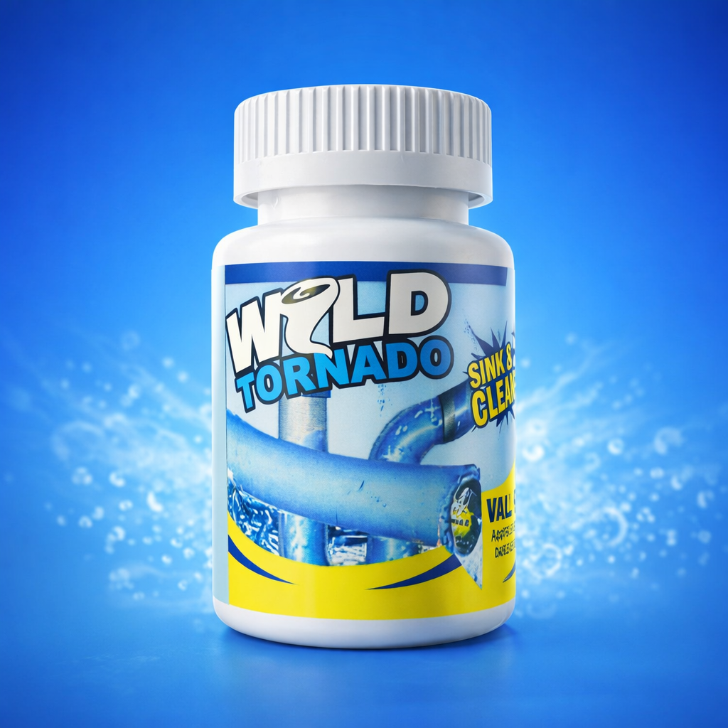 Wild Tornado Sink & Drain Cleaner Powder – Powerful Clog Remover for Kitchen, Bathroom & Pipes
