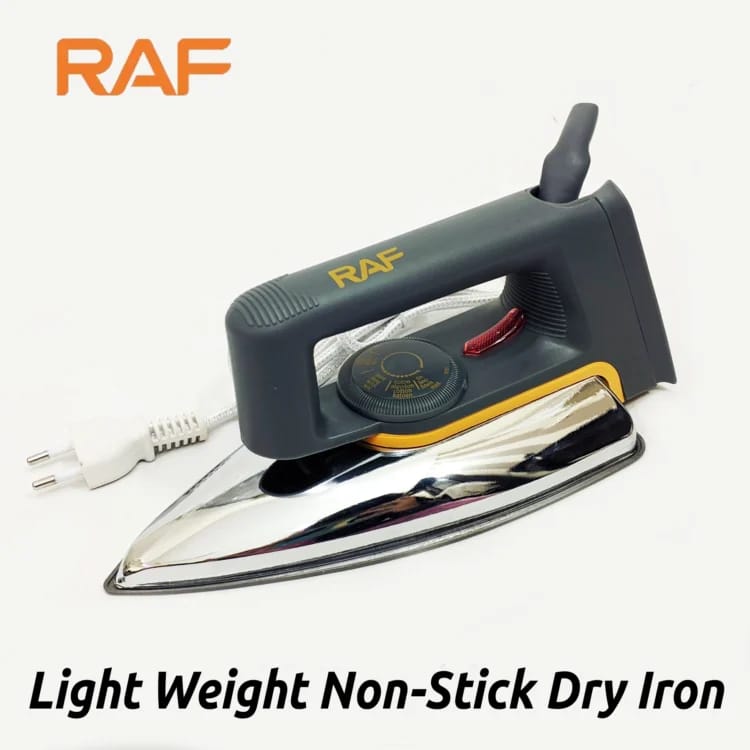 RAF 400W Lightweight Dry Iron – Compact Electric Clothes Iron for Everyday Home Use