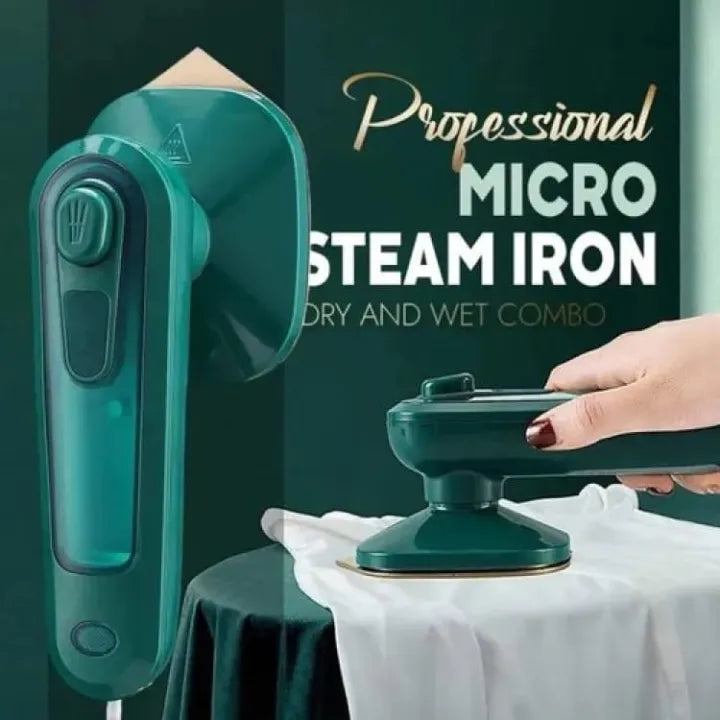 Portable Mini Iron – Wet & Dry Travel Steam Iron for Clothes