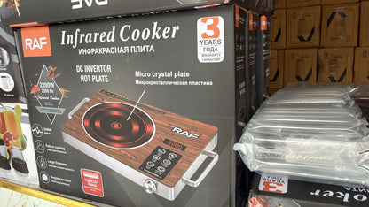 RAF 2200W Infrared Electric Cooker – Fast Heating Portable Electric Stove for Home & Kitchen