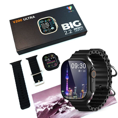 V200 Ultra Smart Watch – 2.2-Inch HD Large Display for Men & Women