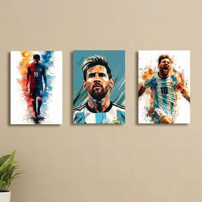 Set of 3 Premium Wall Art Photo Tiles – Modern Home Decor for Living Room & Bedroom (8 × 11 Inch)