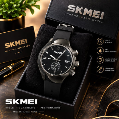 SKMEI Men's Waterproof Watch with Box – Stylish & Durable Wrist watch