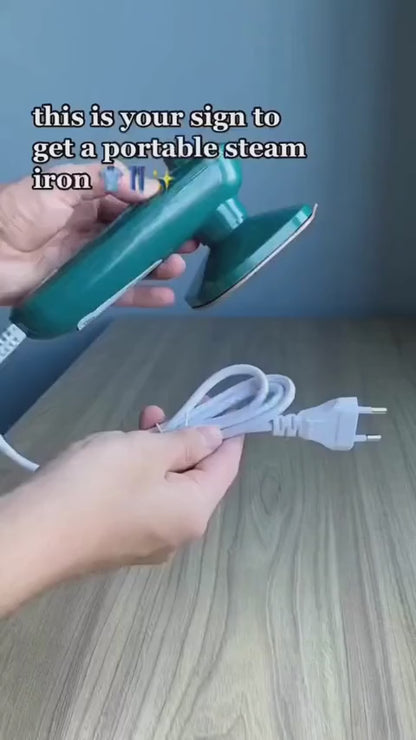Portable Mini Iron – Wet & Dry Travel Steam Iron for Clothes